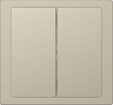 Merten D-Life two-circuit switch (sahara)